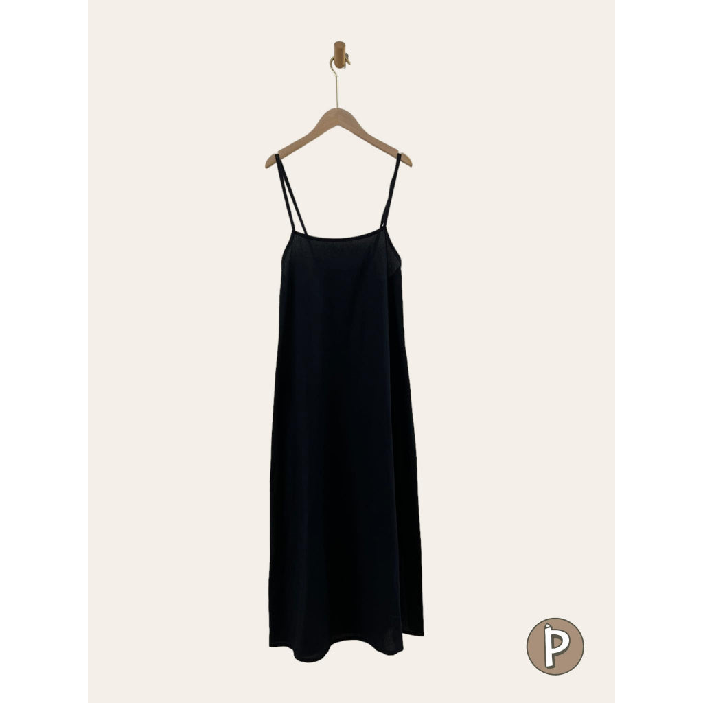 Pambahaymnl Self Tie Linen Dress