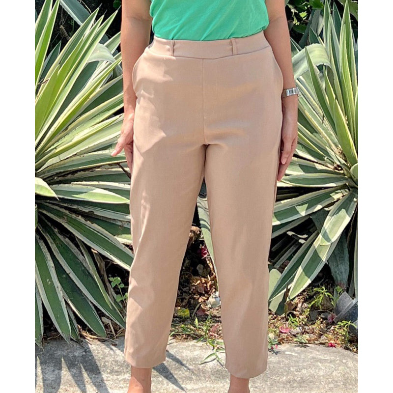 Khaki peg leg on sale trousers