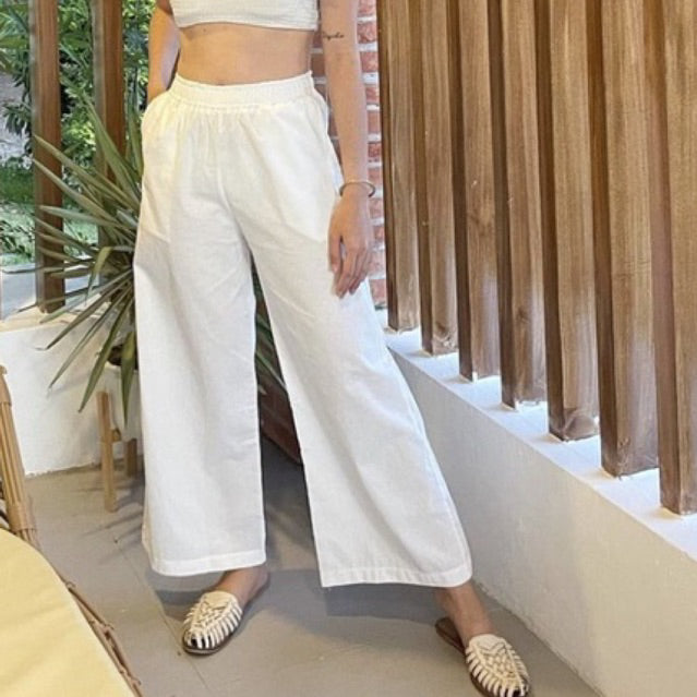 Pambahaymnl Linen Wide Leg Pants