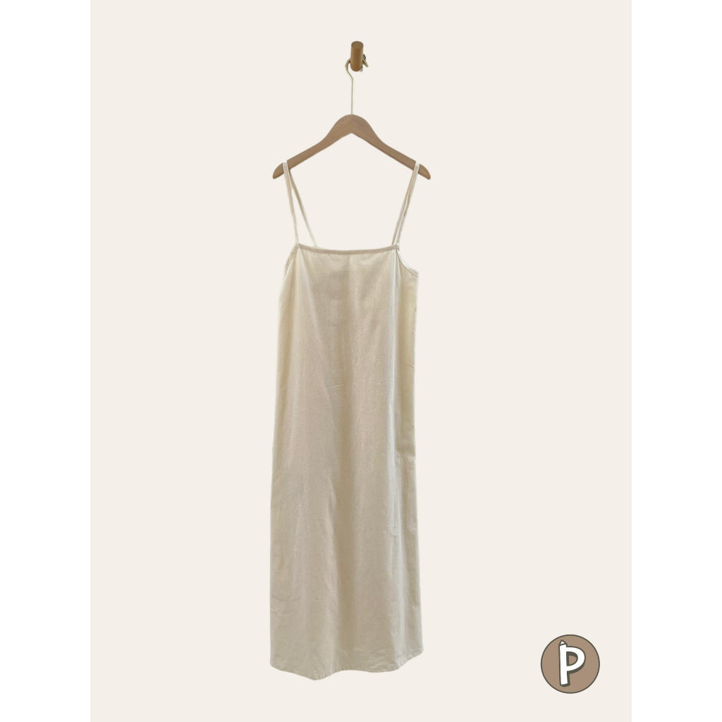 Pambahaymnl Self Tie Linen Dress