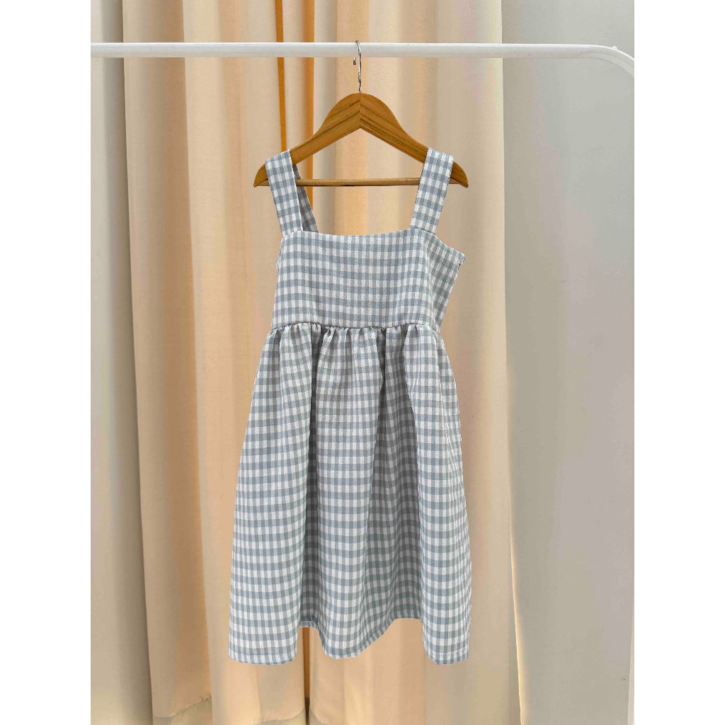 Kids Gingham Smocked Dress