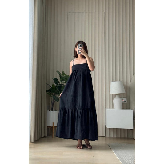 Pambahaymnl Linen Maxi Dress