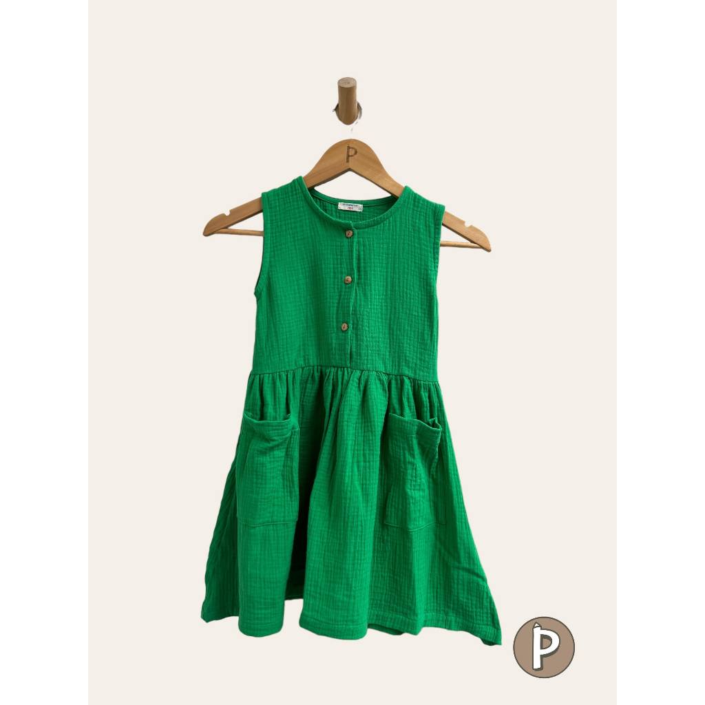 Pambahaymnl Kids Gauze Pocket Dress