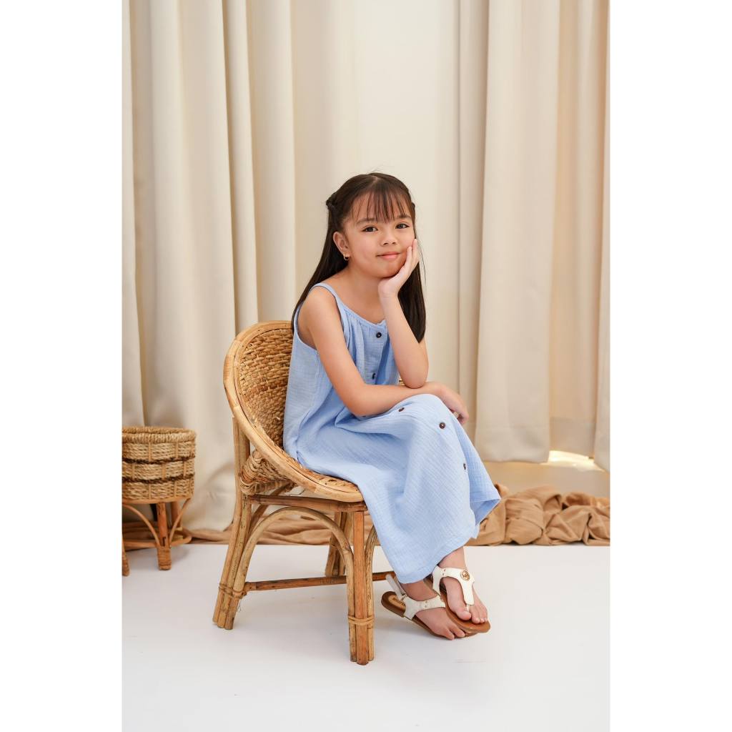 Pambahaymnl Kids Gauze Sleeveless Dress