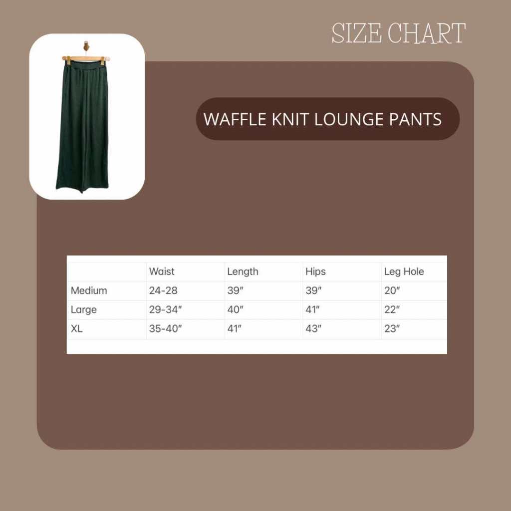 Pambahaymnl Waffle Knit Pants