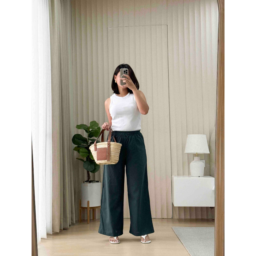 Pambahaymnl Linen Wide Leg Pants