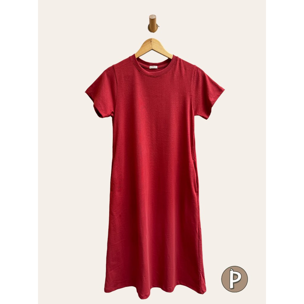 Pambahaymnl Cotton Short Sleeve A- Line Dress