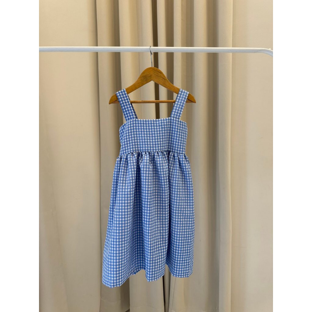 Kids Gingham Smocked Dress