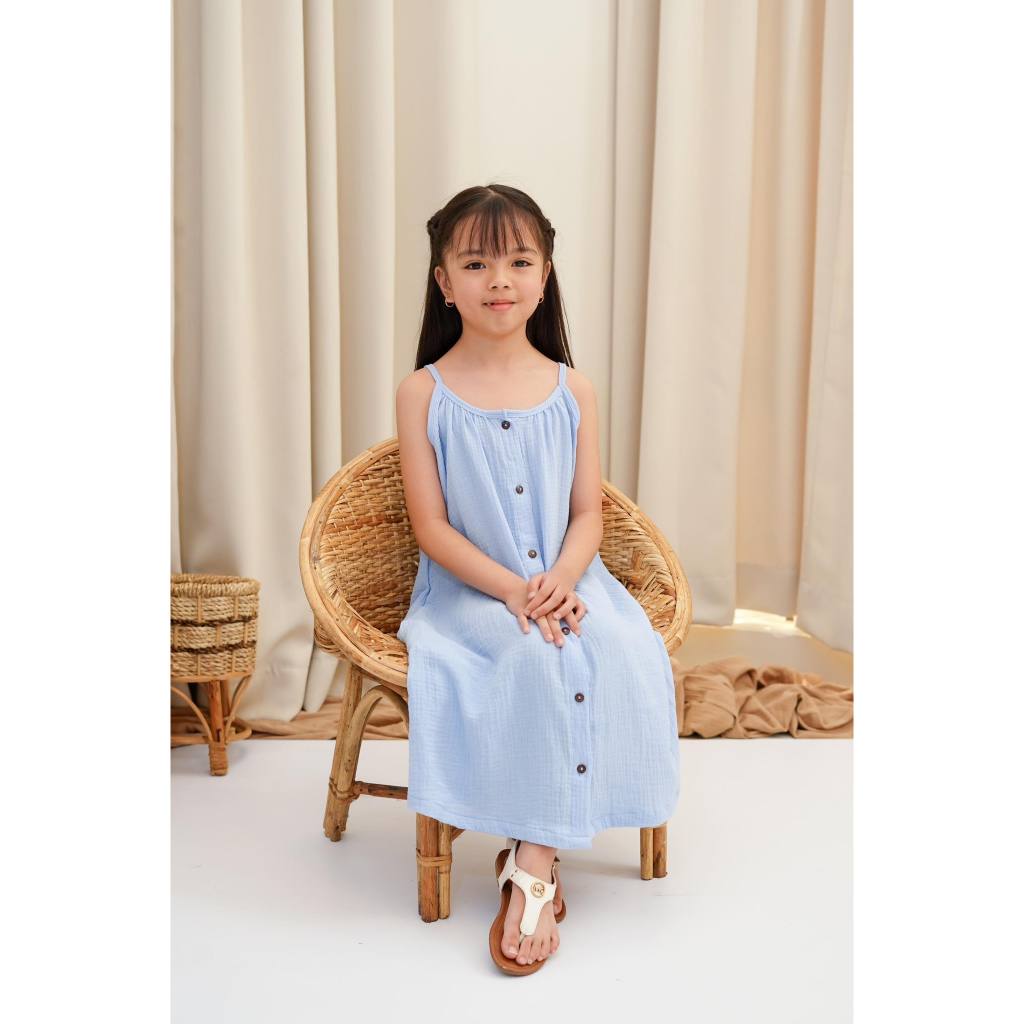 Pambahaymnl Kids Gauze Sleeveless Dress