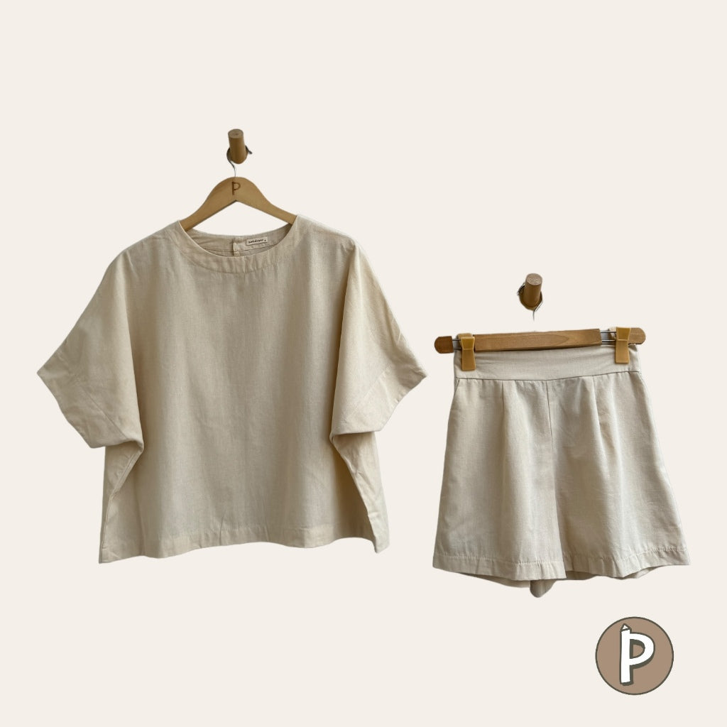 Pambahaymnl Batwing Shorts Set