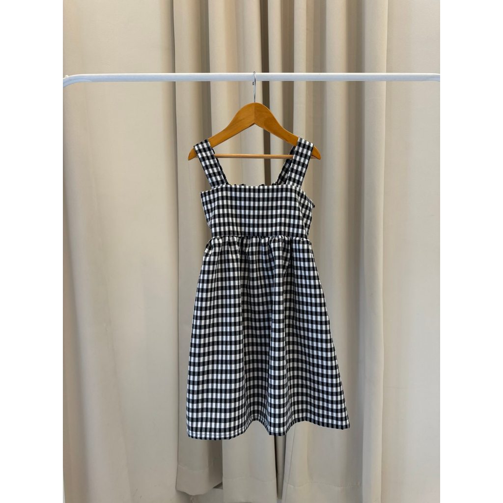 Kids Gingham Smocked Dress