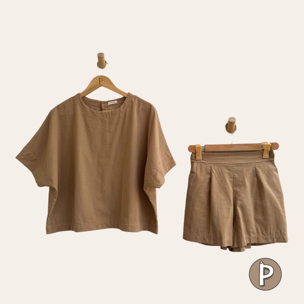 Pambahaymnl Batwing Shorts Set