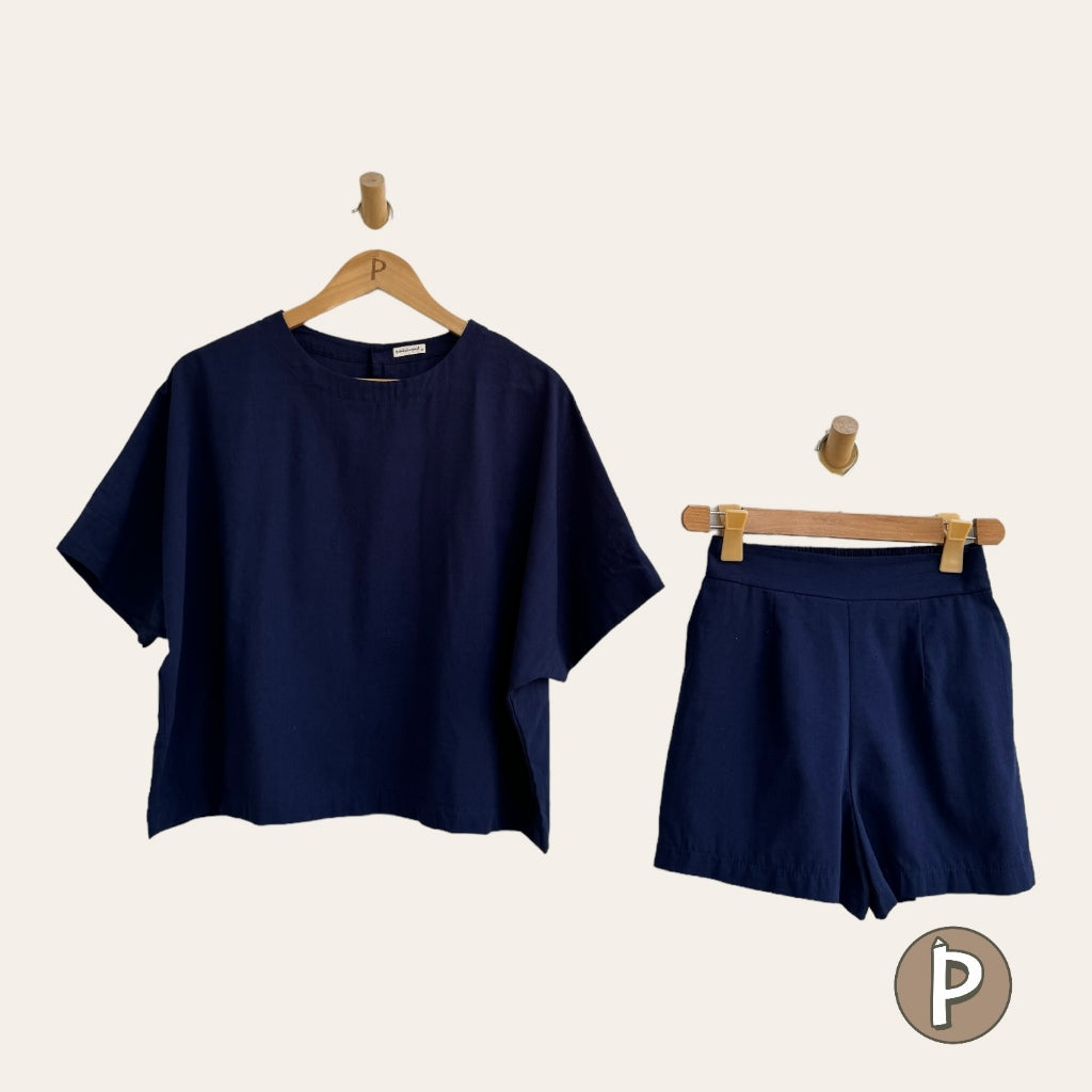 Pambahaymnl Batwing Shorts Set