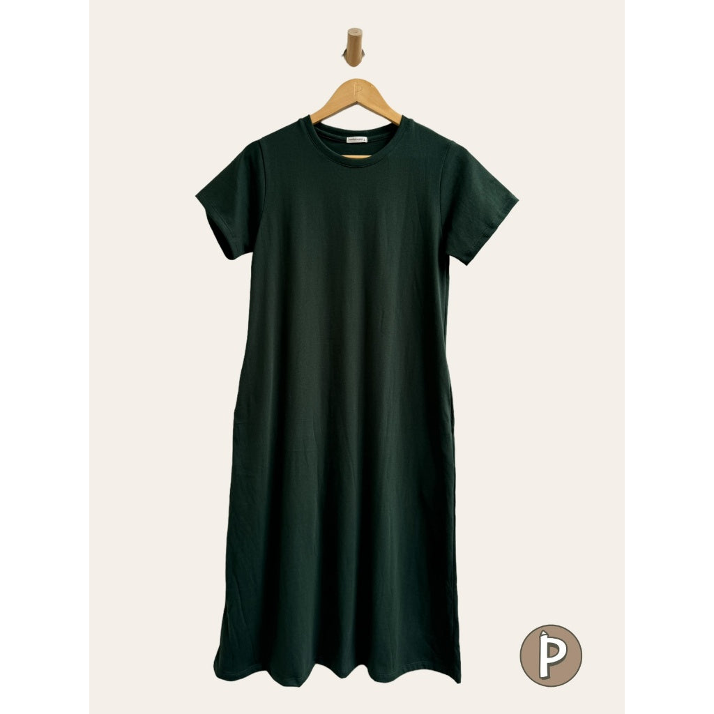 Pambahaymnl Cotton Short Sleeve A- Line Dress