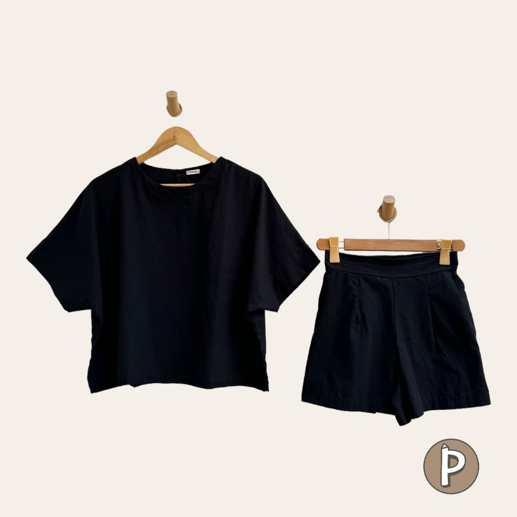 Pambahaymnl Batwing Shorts Set