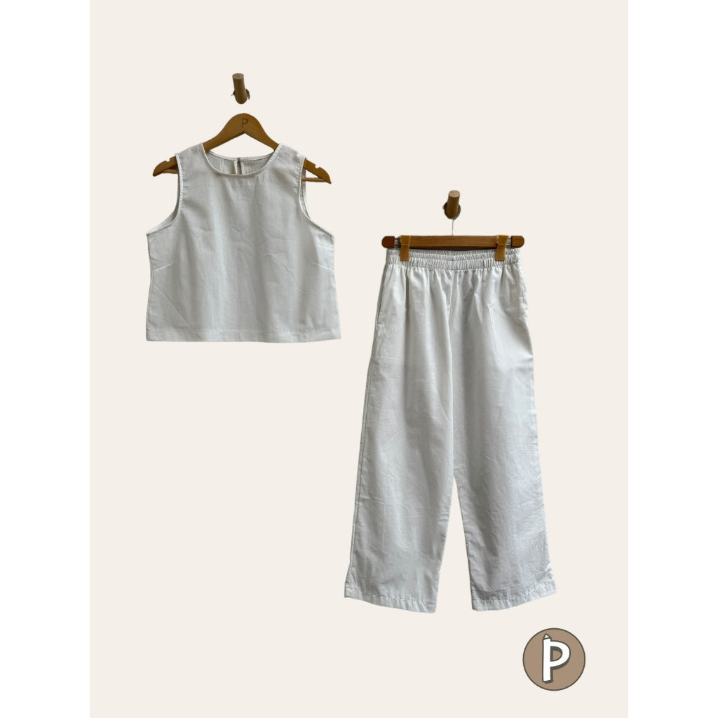 Pambahaymnl Linen Pants Set