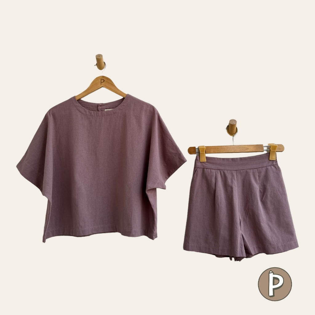 Pambahaymnl Batwing Shorts Set