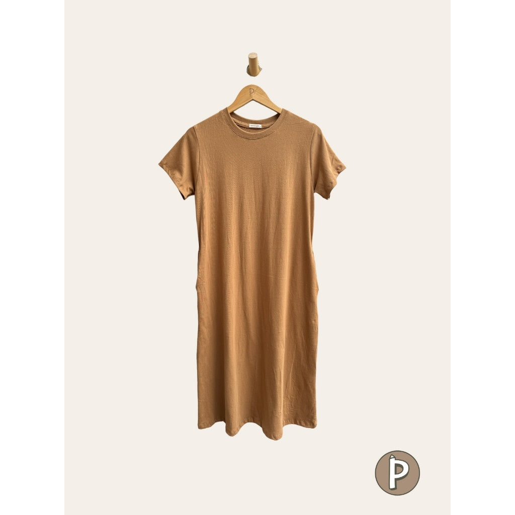 Pambahaymnl Cotton Short Sleeve A- Line Dress