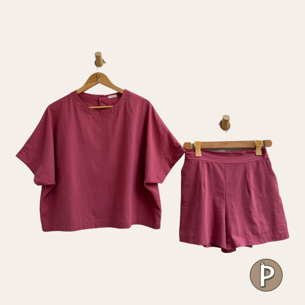 Pambahaymnl Batwing Shorts Set