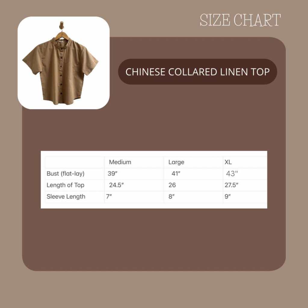 Pambahaymnl Chinese Collared Linen Top