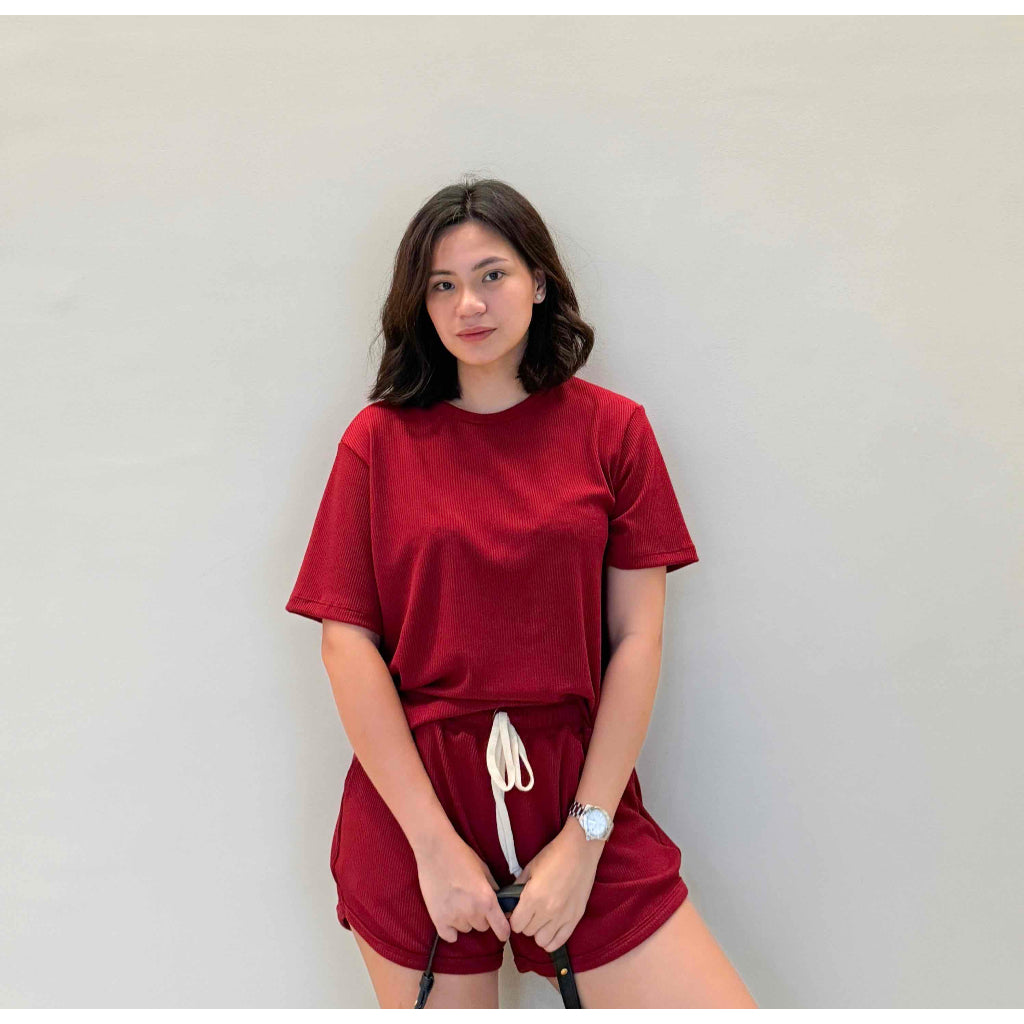 Pambahaymnl Waffle Knit Lounge Set