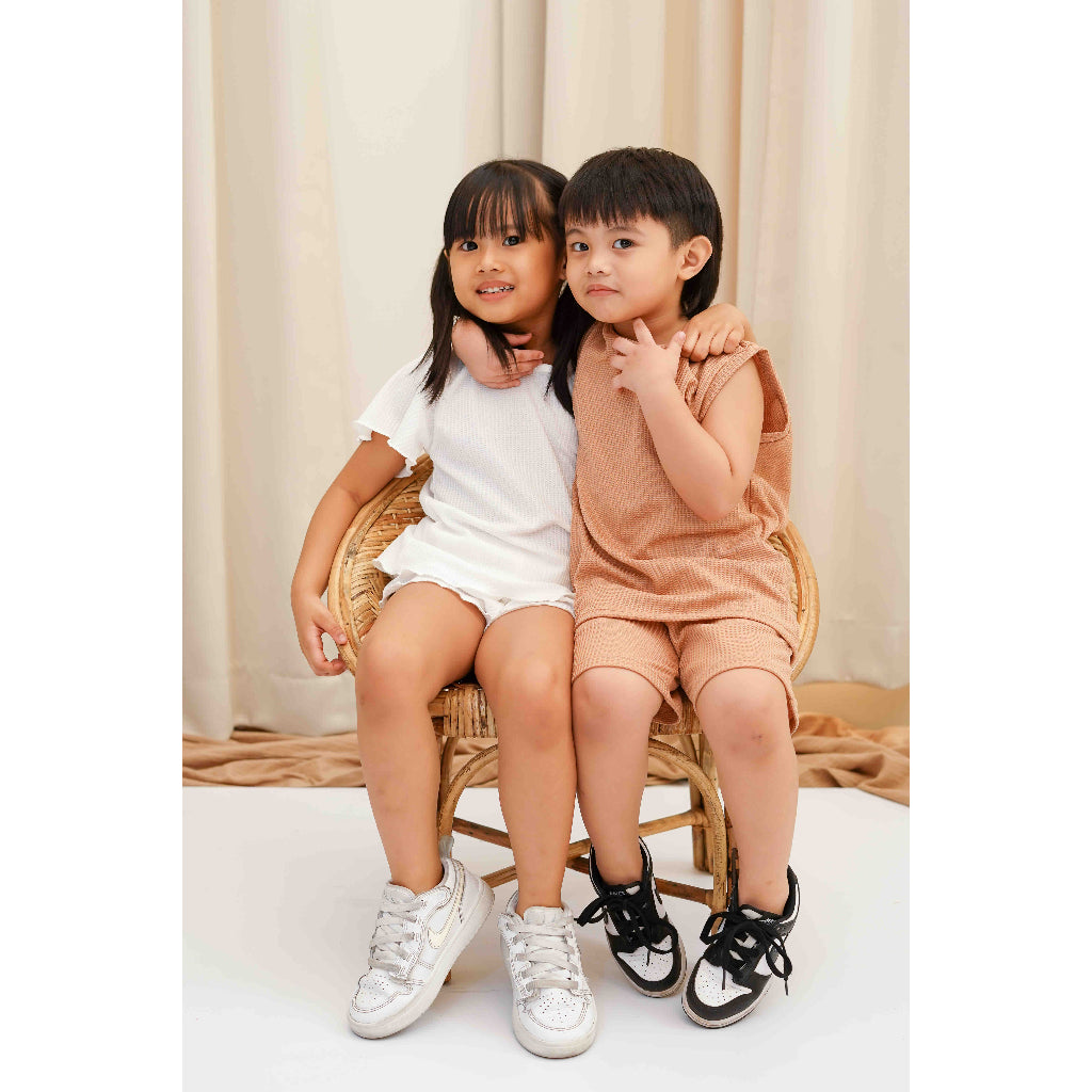 Pambahaymnl Kids Sunny Waffle Cotton Set