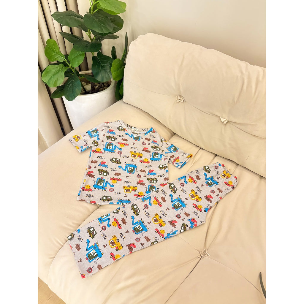 Pambahaymnl Kids Cotton Printed Pjs Lounge Set