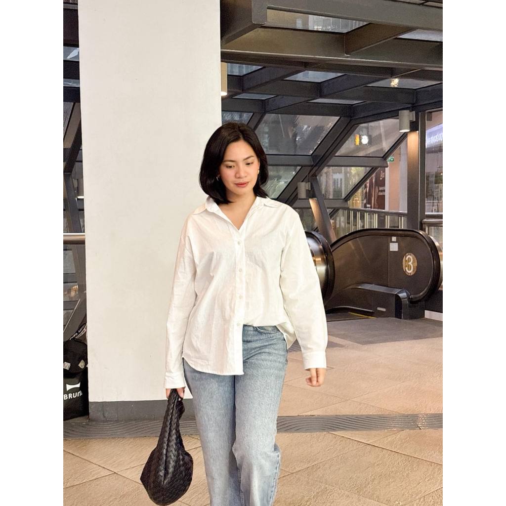 Pambahaymnl Linen Polo Longsleeve Top