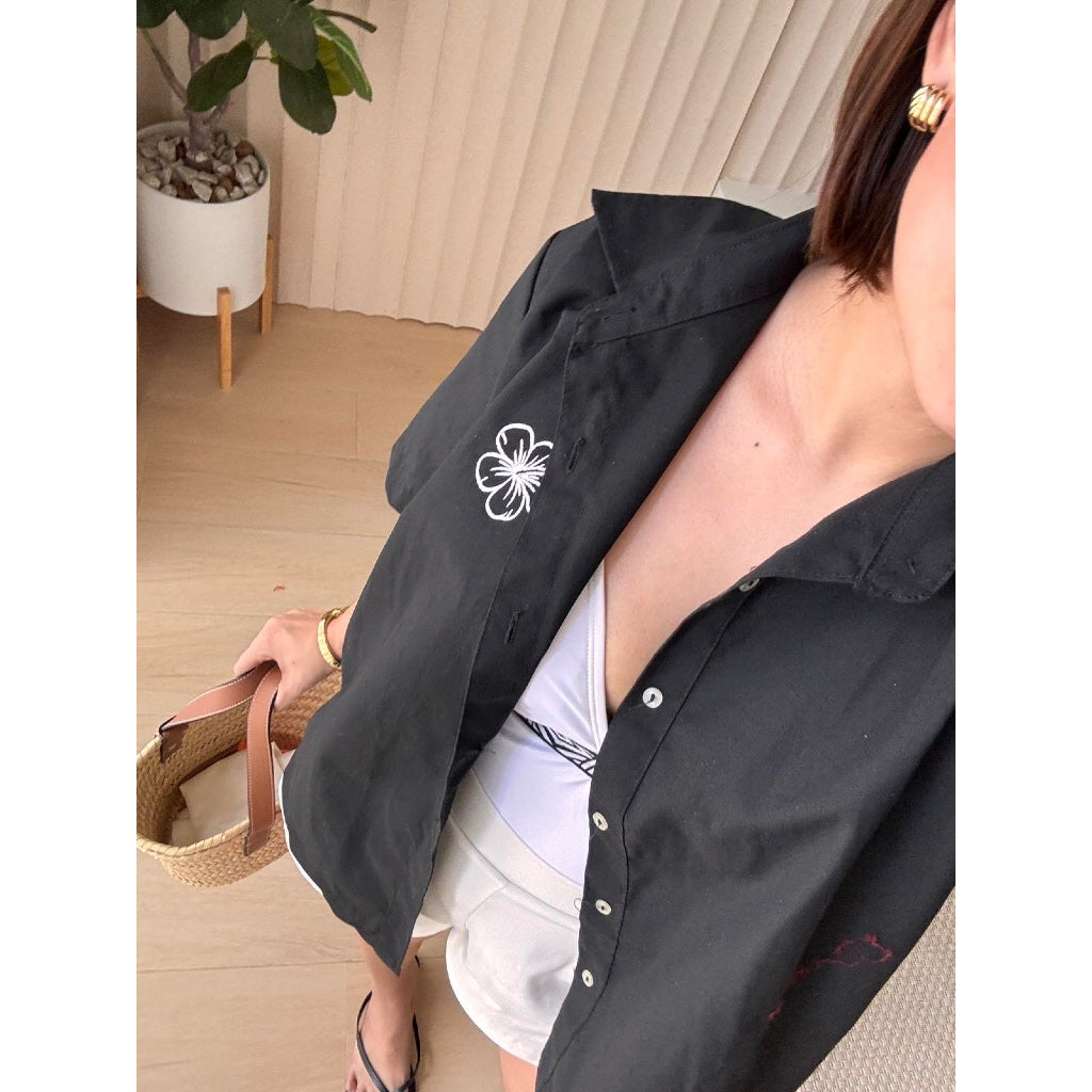 Pambahaymnl Aloha Oversized Buttoned Top