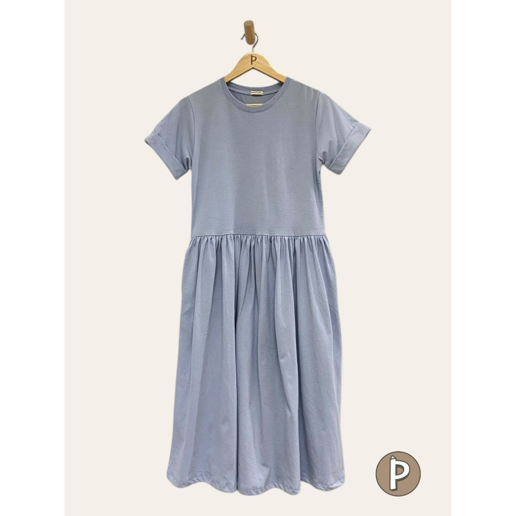 Pambahaymnl Shirred Midi Dress