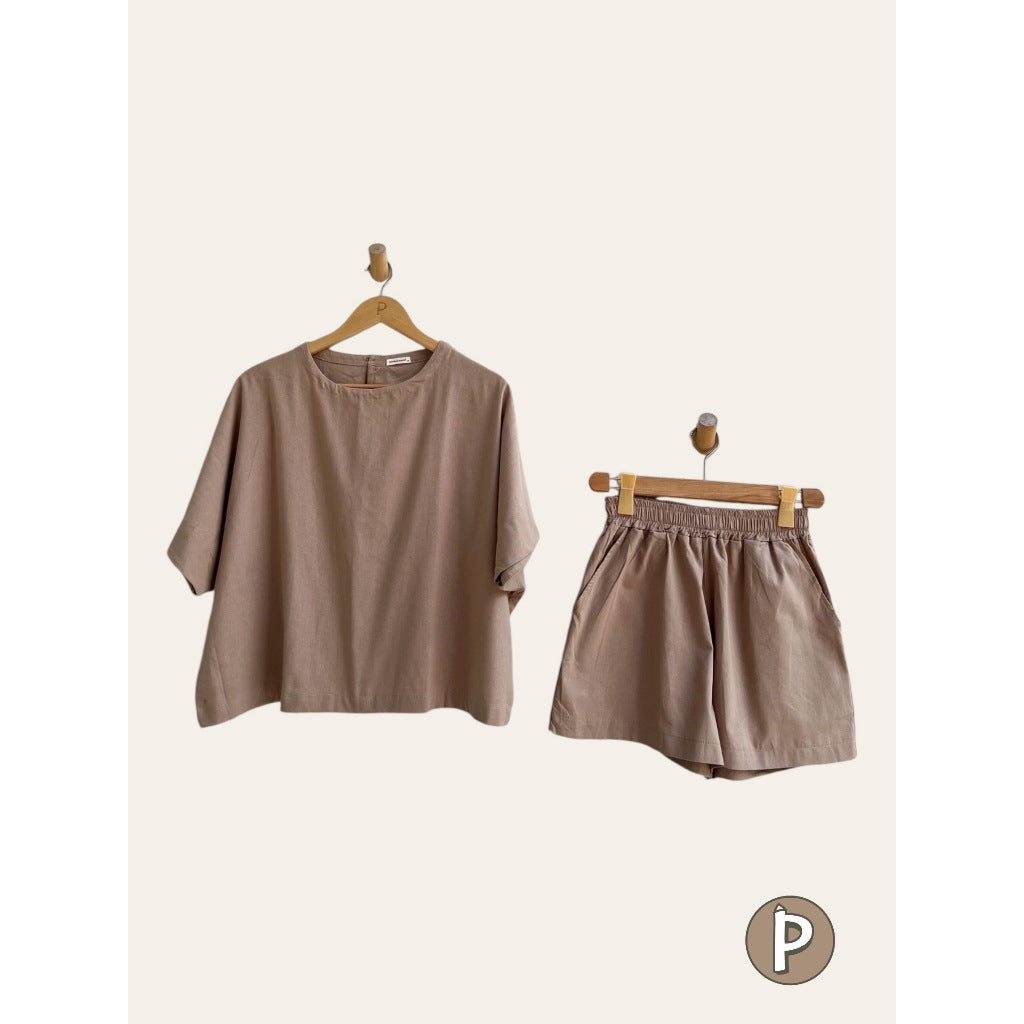 Pambahaymnl Batwing Shorts Set