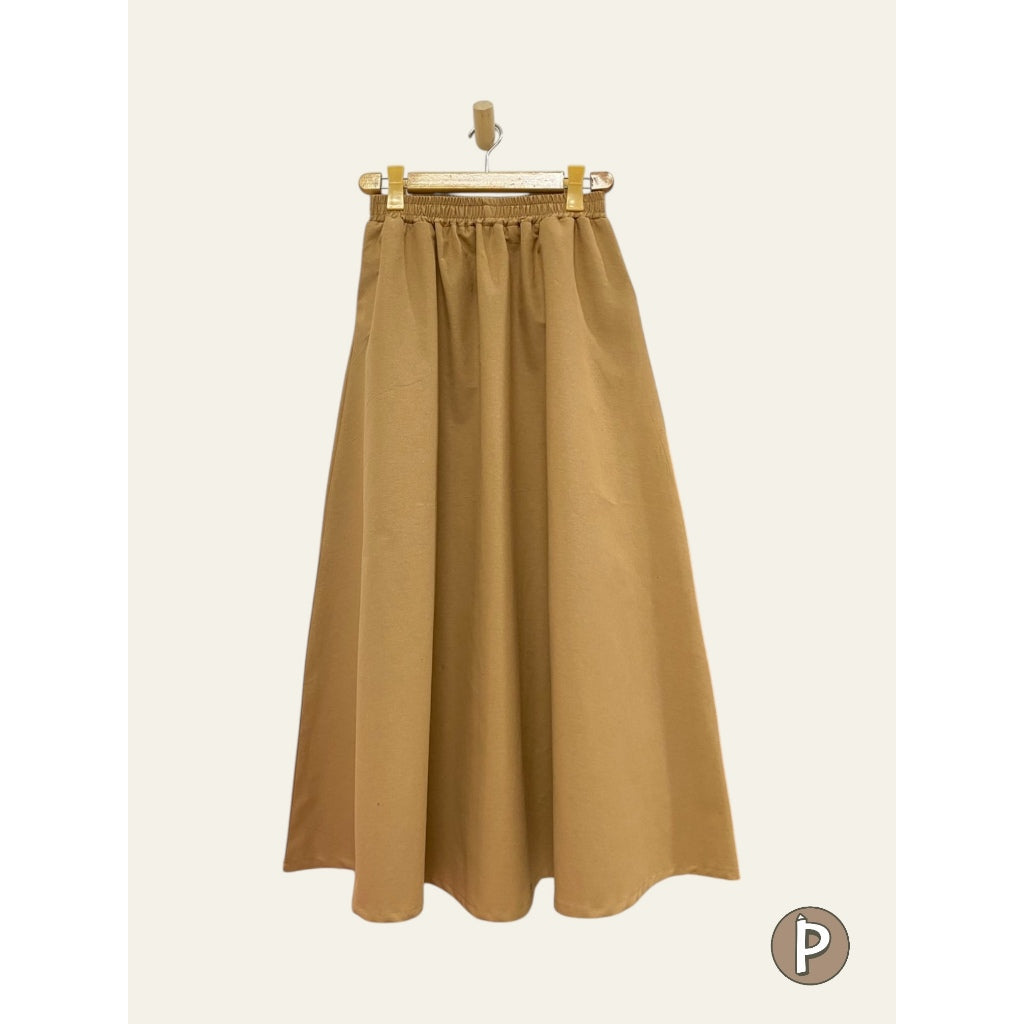 Pambahaymnl Flowy A-Line Long Skirt