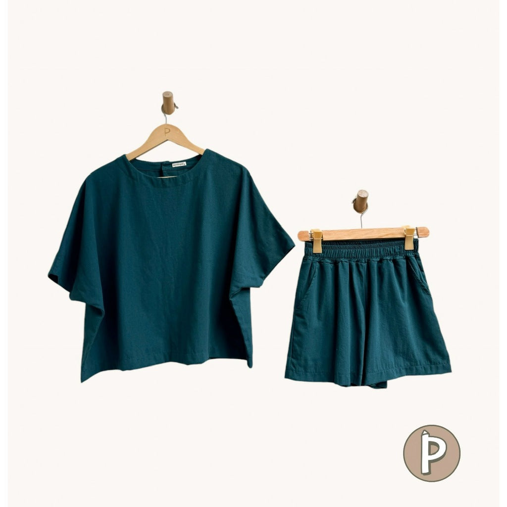 Pambahaymnl Batwing Shorts Set