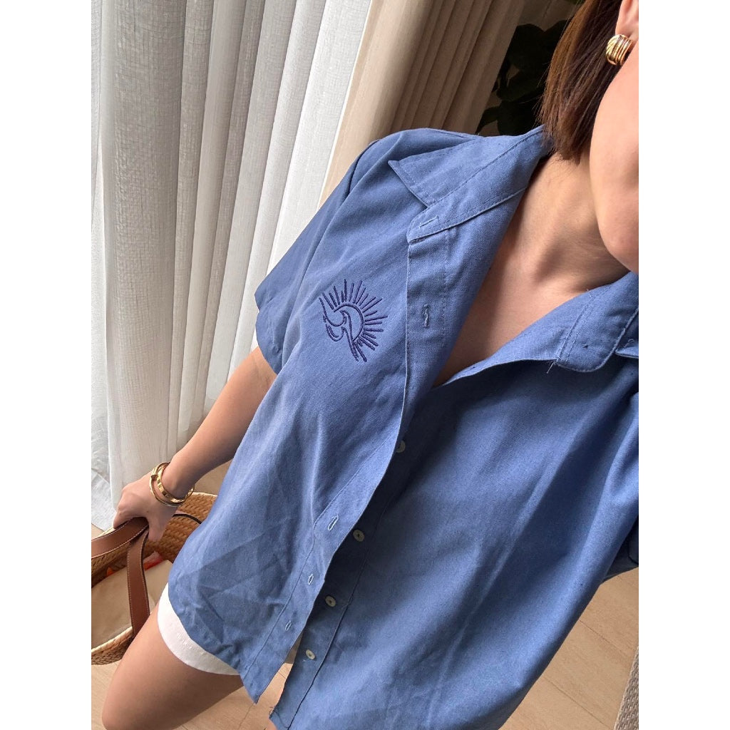 Pambahaymnl Aloha Oversized Buttoned Top