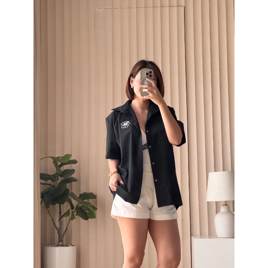Pambahaymnl Aloha Oversized Buttoned Top