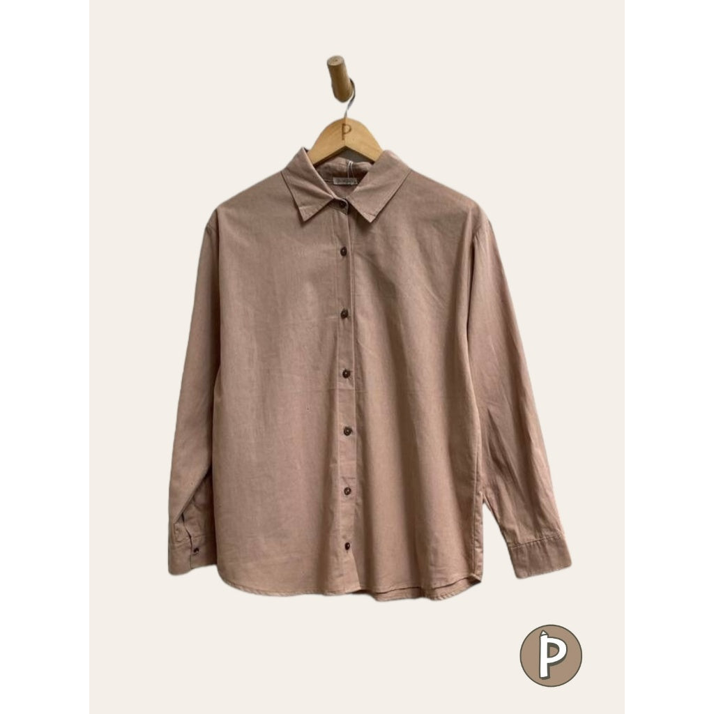 Pambahaymnl Longsleeve Linen Top