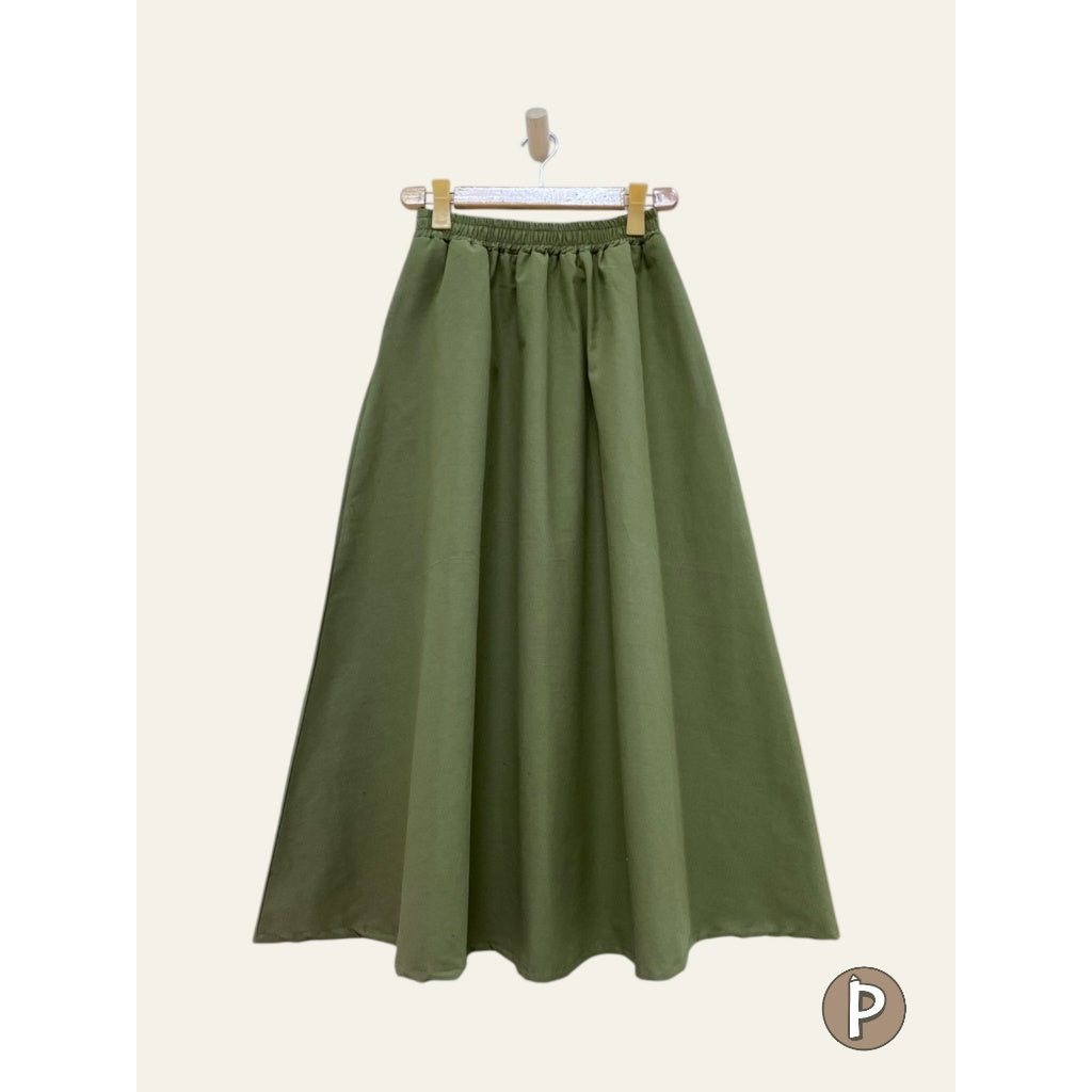 Pambahaymnl Flowy A-Line Long Skirt