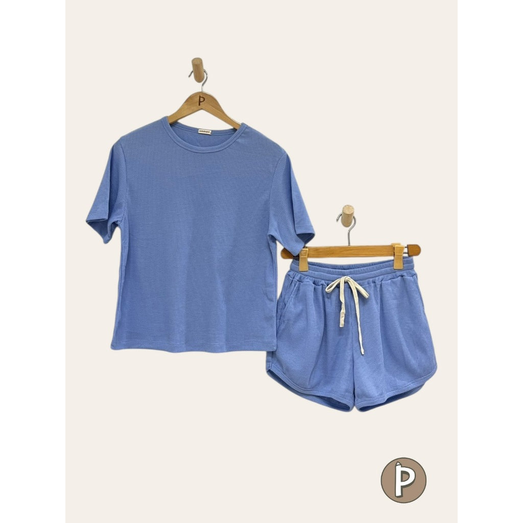 Pambahaymnl Waffle Knit Lounge Set