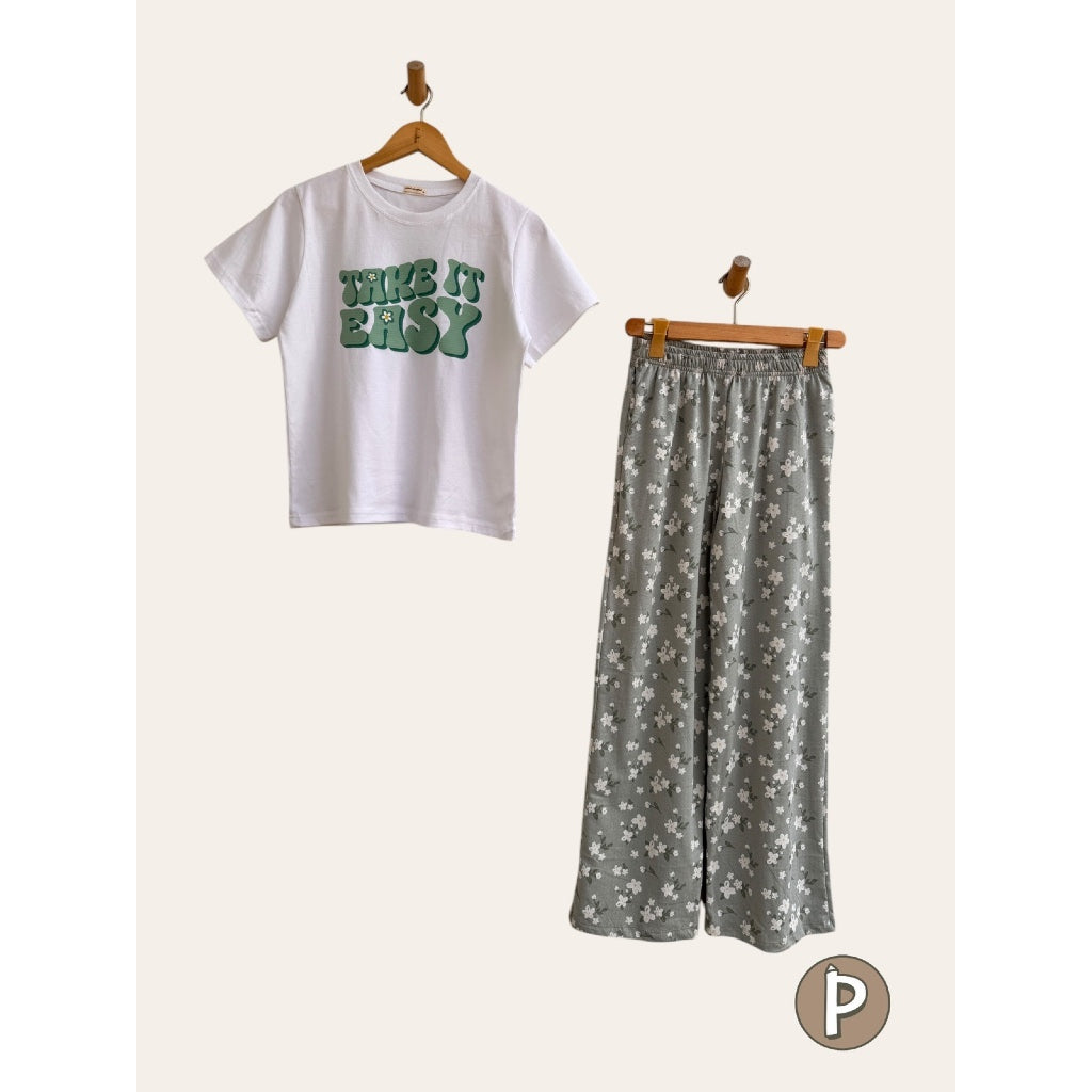 Pambahaymnl Printed Pjs Lounge Set