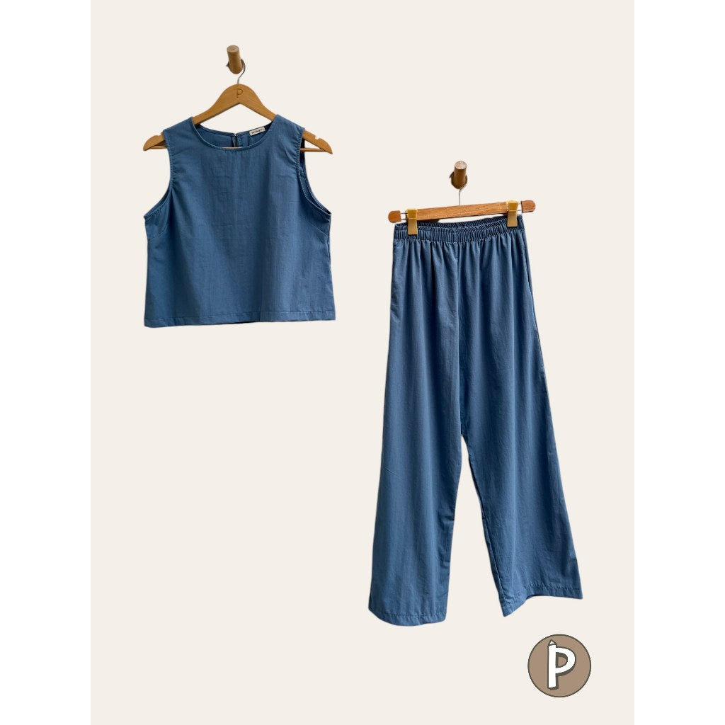 Pambahaymnl Linen Pants Set