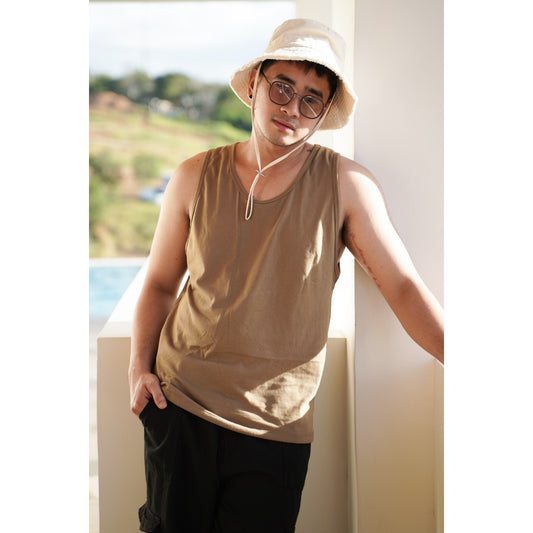 Pambahaymnl Men Cotton Colored Sando