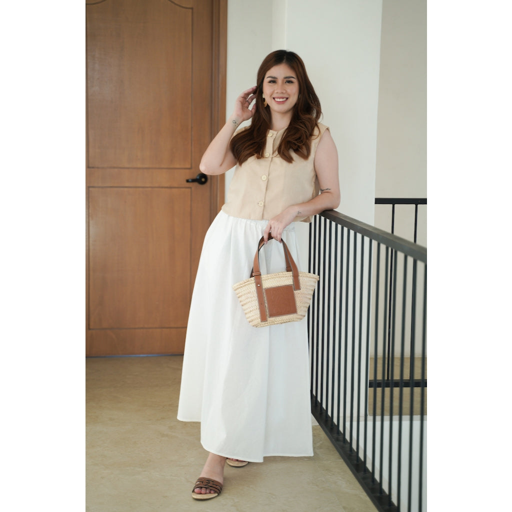 Pambahaymnl Flowy A-Line Long Skirt