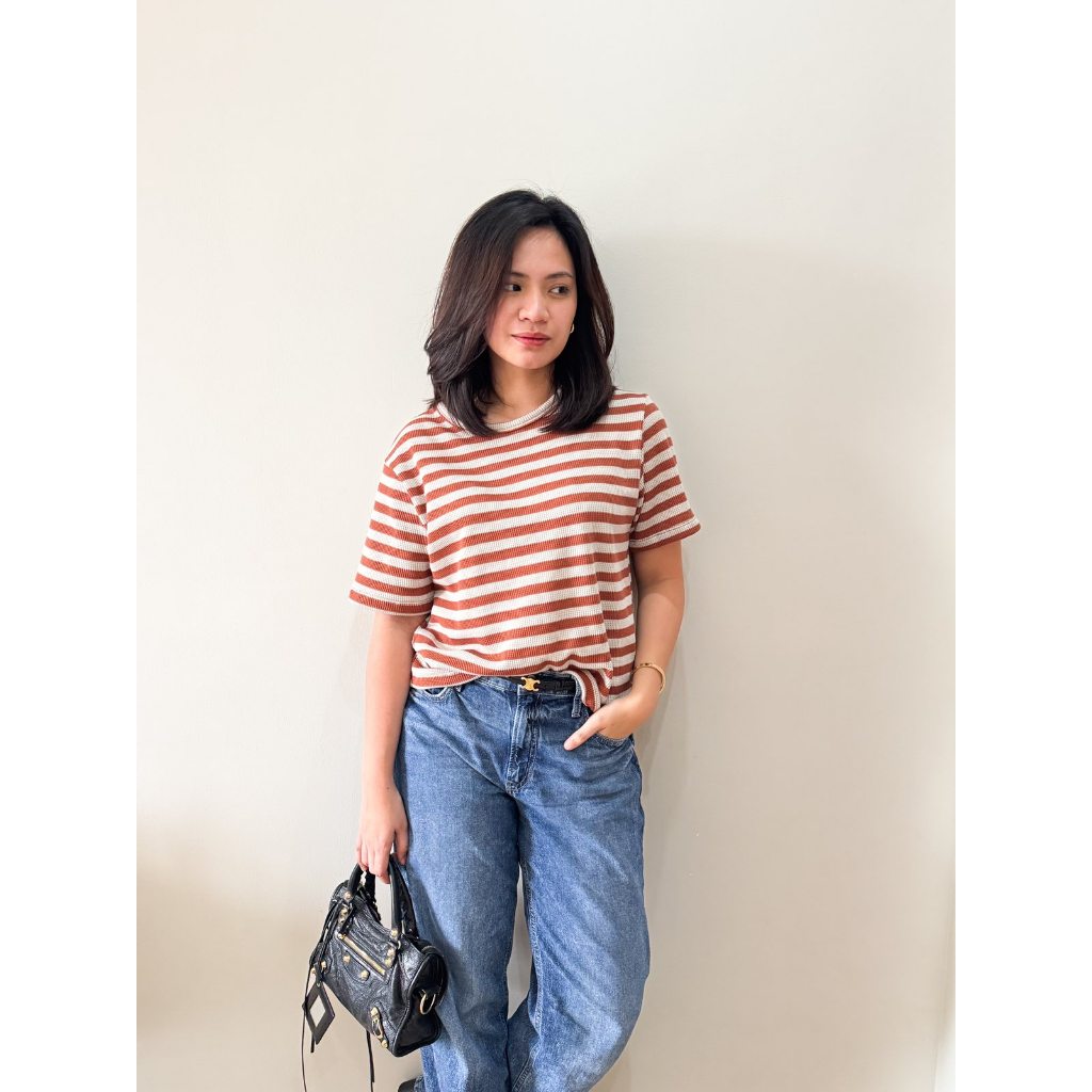 Pambahaymnl Waffle Stripes Top