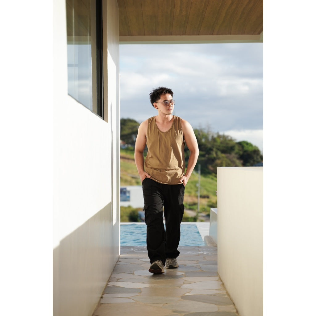 Pambahaymnl Men Cotton Colored Sando