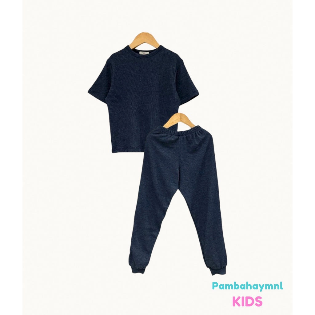 Pambahaymnl Kids Waffle Pjs Set (unisex)