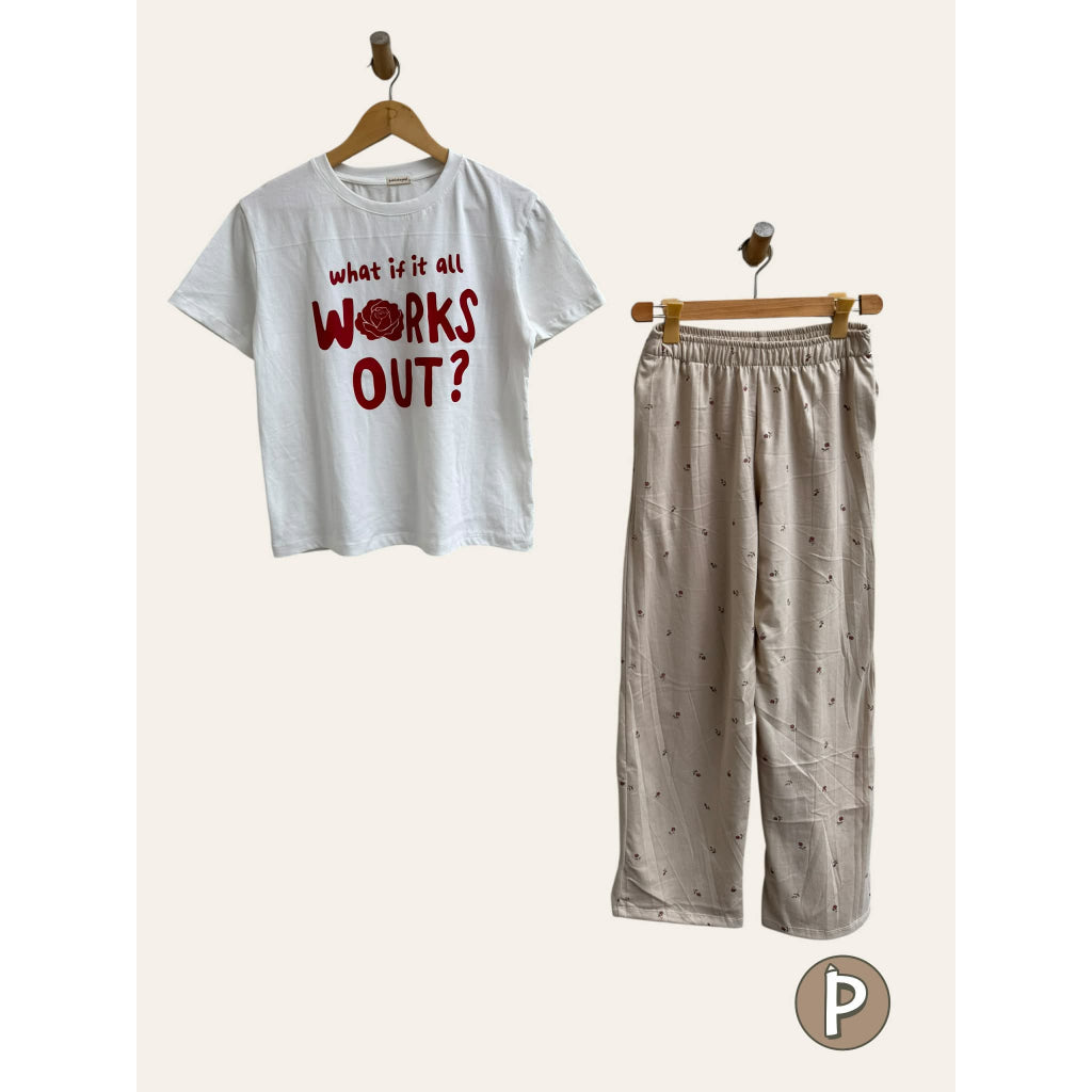 Pambahaymnl Printed Pjs Lounge Set
