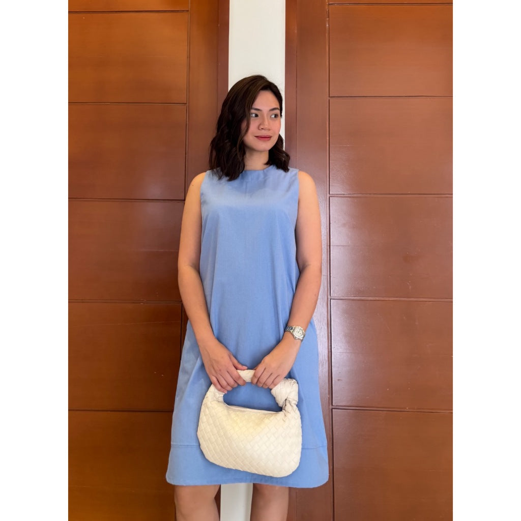 Pambahaymnl Sleeveless Premium Linen Shift Dress