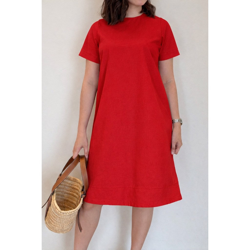 Pambahaymnl Linen Shift Dress