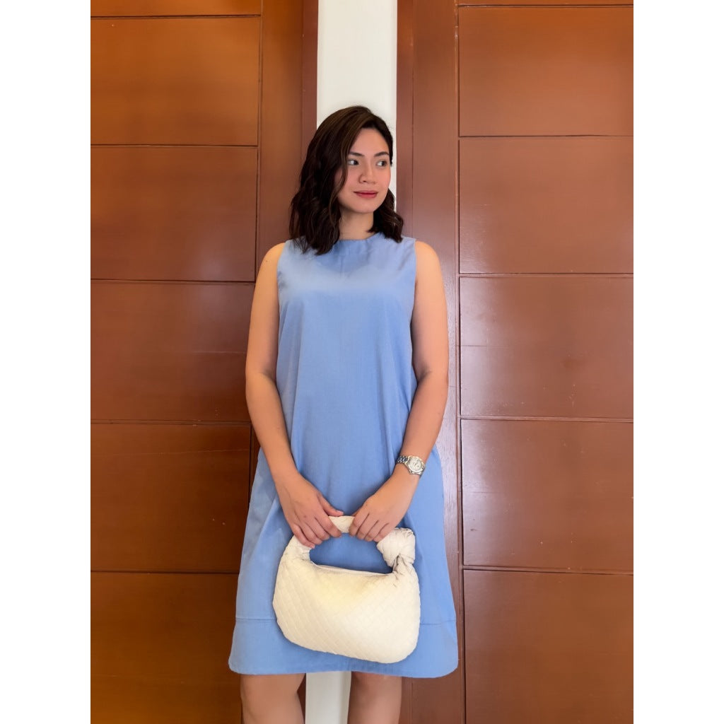 Pambahaymnl Sleeveless Premium Linen Shift Dress