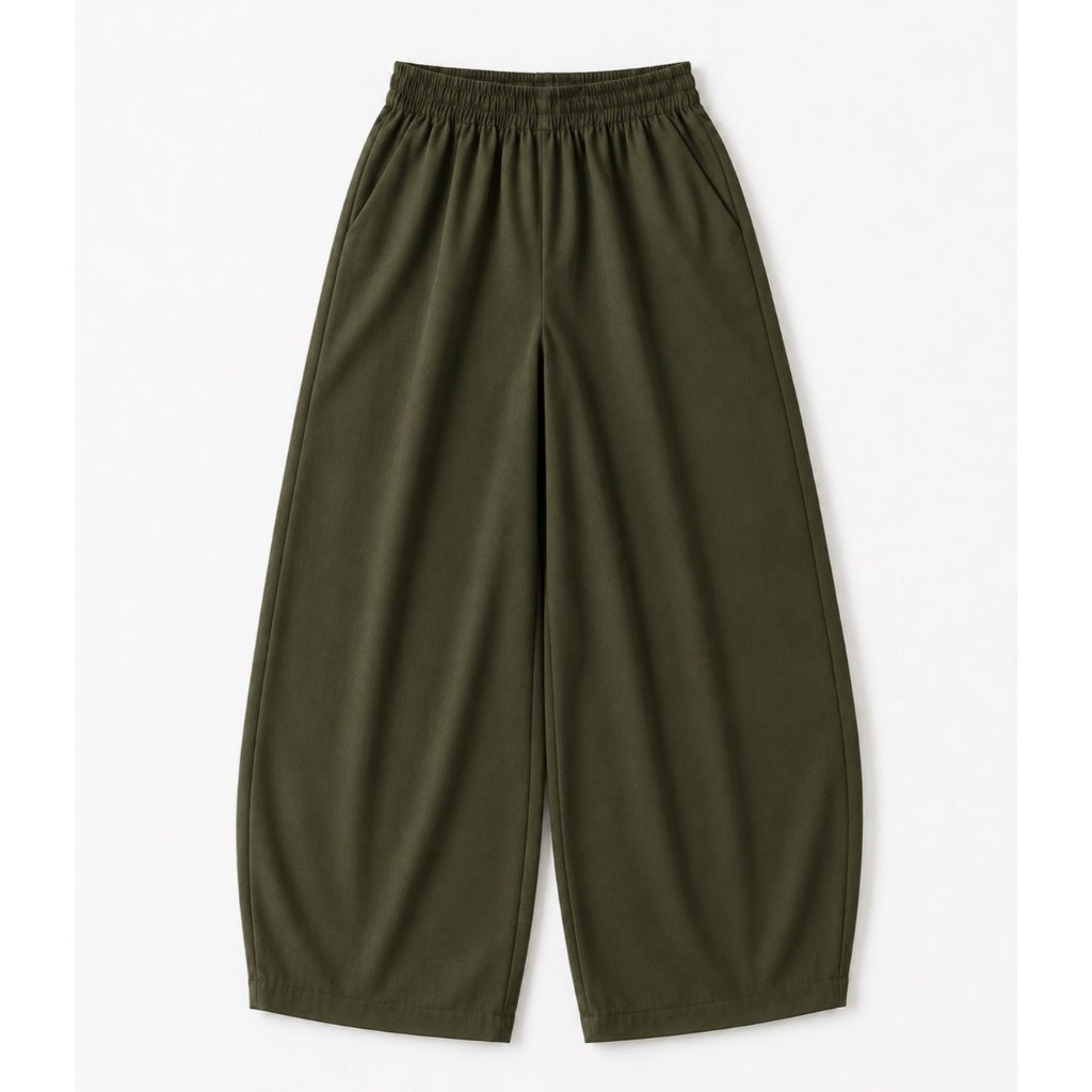 Pambahaymnl Barrel Leg Linen Pants